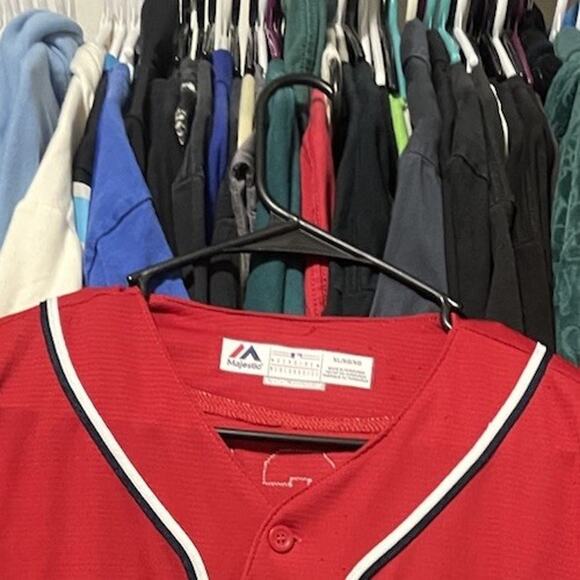 Size XL- Washington Nationals Jersey Mens Majestic Strasburg - Picture 3 of 3